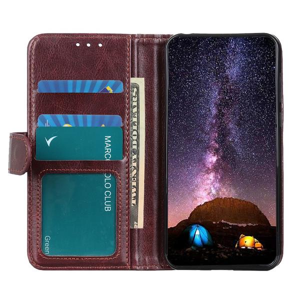 Samsung Galaxy A21s - Crazy Horse Plånboksfodral - Brun Brown Brun