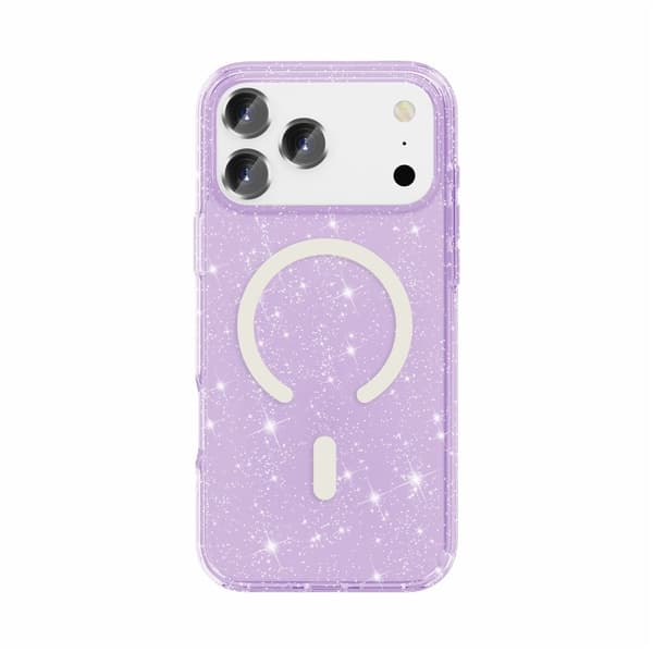 iPhone 17 Pro Max Skal MagSafe Glitter Lila