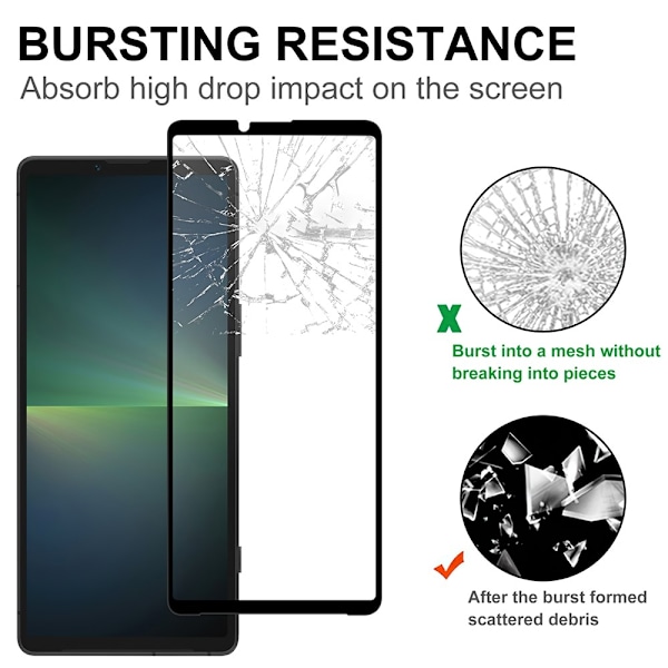 Sony Xperia 10 VI Heltäckande Skärmskydd Transparent