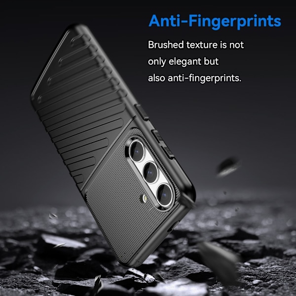 Samsung Galaxy S24 Skal Twill Textur Svart