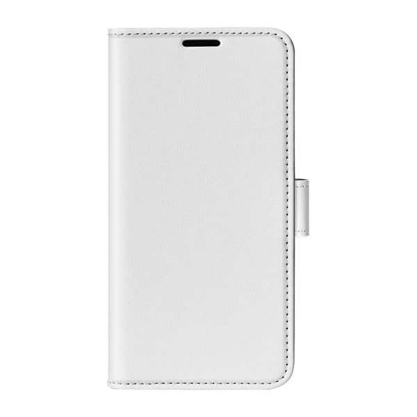 Motorola Moto E13 Fodral Crazy Horse Läder Vit