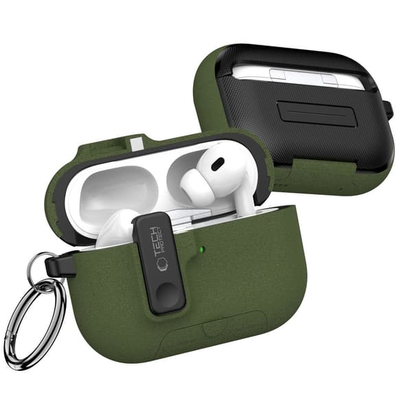 Tech-Protect AirPods Pro 3 Skal Slim Hook Olive Green