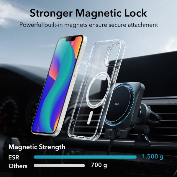 ESR iPhone 15 Plus / 14 Plus Skal CH MagSafe HaloLock Transparen