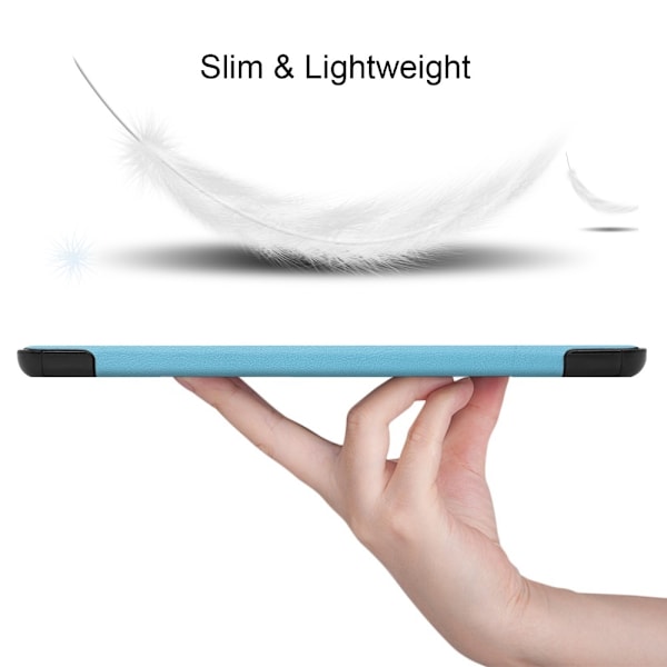 Samsung Galaxy Tab S6 Lite - Tri-Fold Fodral - Ljus Blå LightBlue Ljus Blå