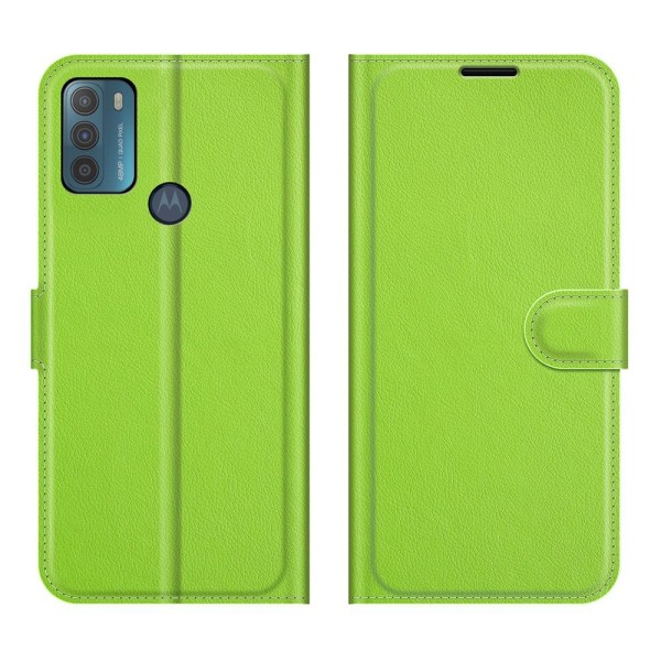 Motorola Moto G50 - Litchi Plånboksfodral - Grön Green Grön