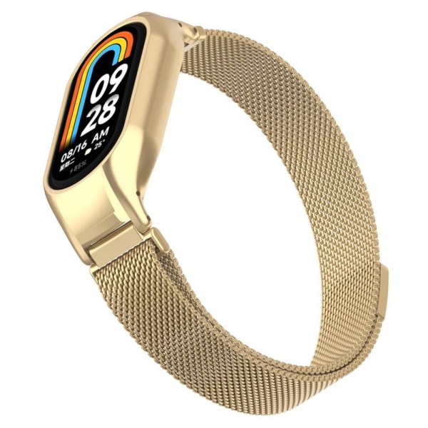 Xiaomi Smart Band 9/8 Armband Milanese Loop Metall Guld