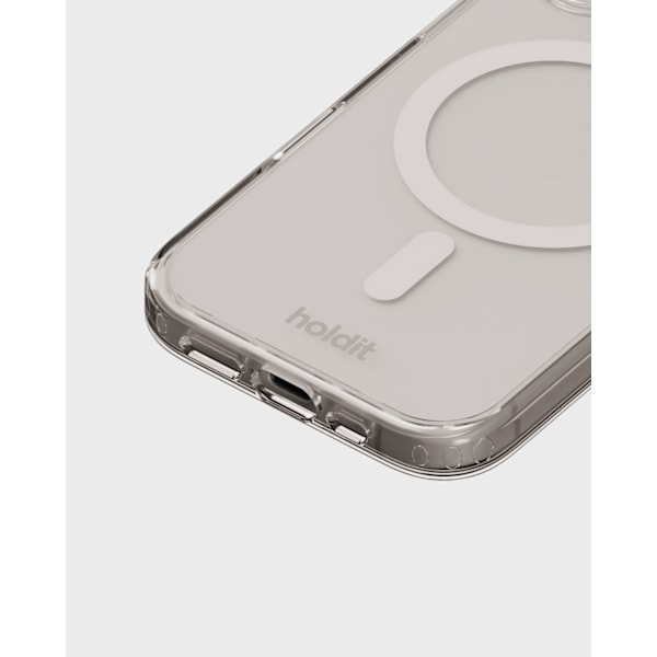 holdit iPhone 16 Mobilskal MagSafe Vit/Transparent