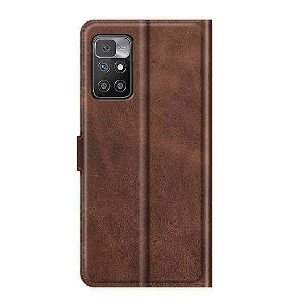 Xiaomi Redmi 10 Fodral Solid Läder Brun