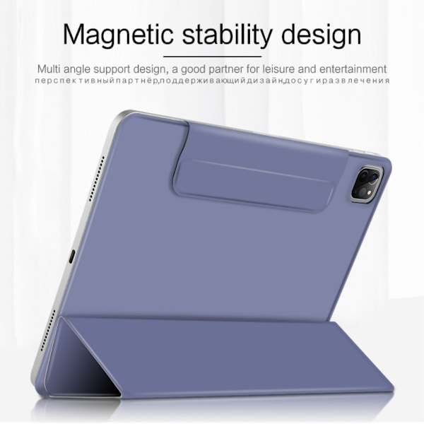 iPad Pro 12.9 (2018/2020/2021) - Solid Tri-Fold Fodral - Lila Lila