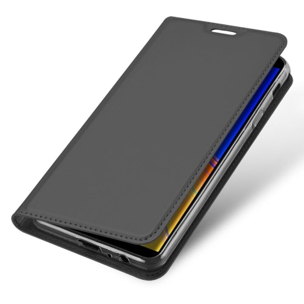 Samsung Galaxy J4 Plus - DUX DUCIS Plånboksfodral - Mörk Grå DarkGrey Mörk Grå