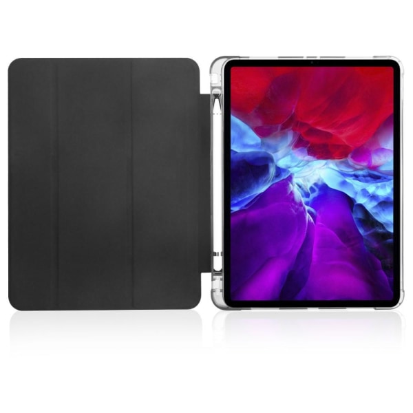 iPad Pro 12.9 Fodral Tri-Fold Pennhållare Svart