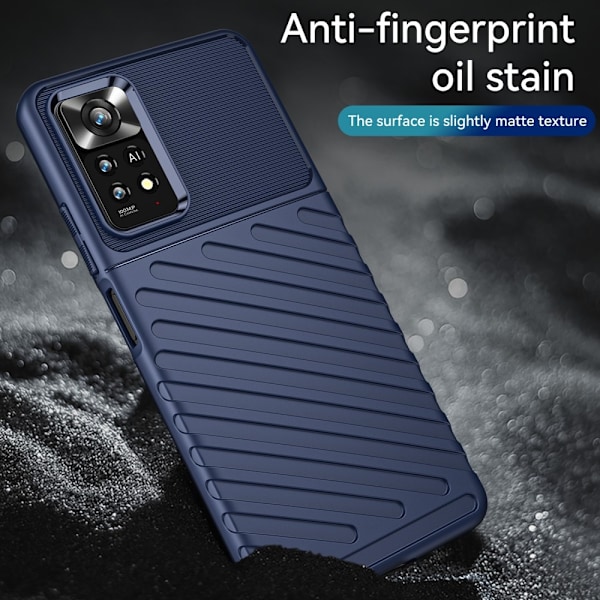 Xiaomi Redmi Note 11 Pro 5G Skal Twill Textur Blå