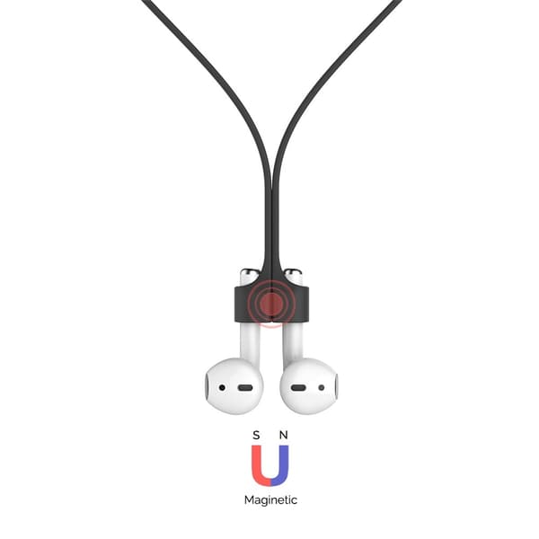AHASTYLE AirPods Strap Halsrem Silikon Svart