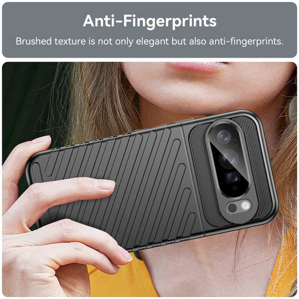 Google Pixel 10 Pro XL Skal Twill Textur Svart
