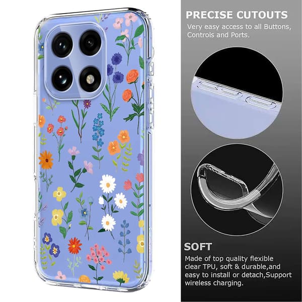 OnePlus 15 Skal TPU Med Tryck Blommor