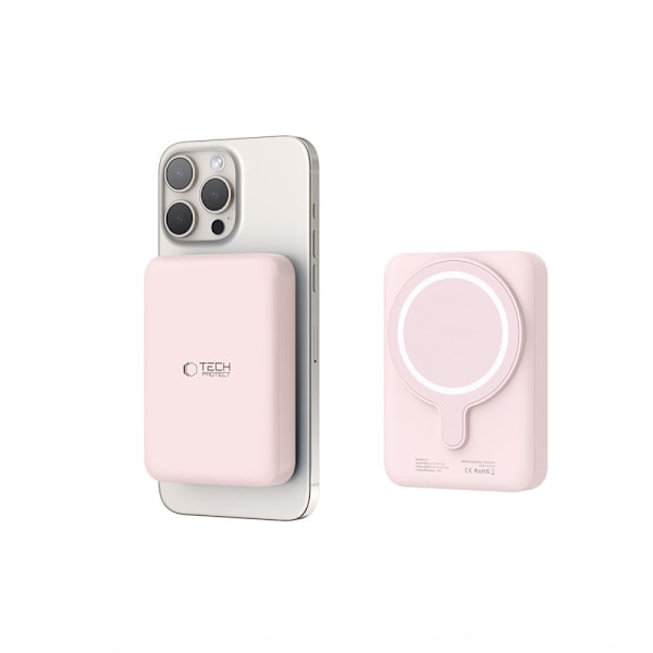 Tech-Protect 10000 mAh MagSafe Powerbank LifeMag Rosa