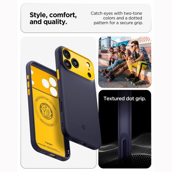 Spigen iPhone 18 Pro / 17 Pro Skal MagSafe Nano Pop Navy