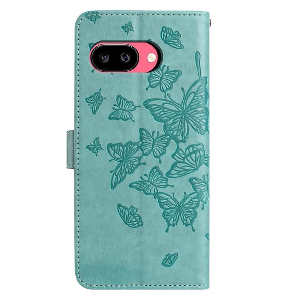 Google Pixel 10a Fodral Med Fjäril Tryck Grön