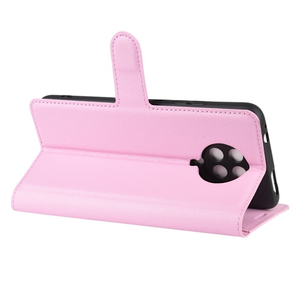 Xiaomi Poco F2 Pro - Litchi Plånboksfodral - Ljus Rosa LightPink Ljus Rosa