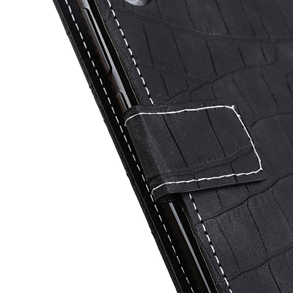 iPhone 11 - Krokodil Mönster Plånboksfodral - Svart Black Svart