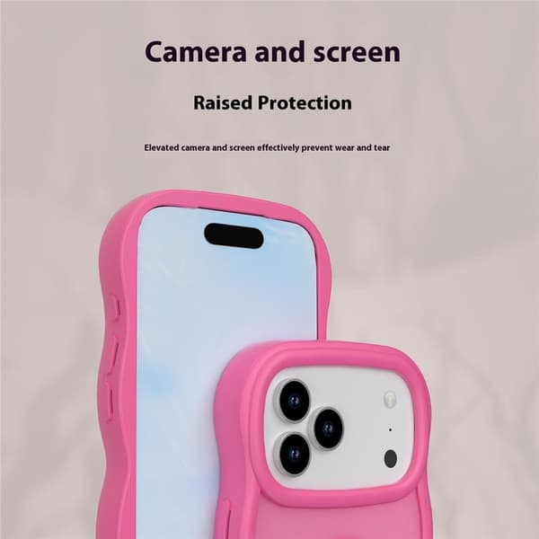 iPhone 17 Pro Max Skal MagSafe Wavy Matt Ljus Rosa