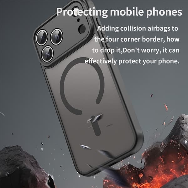 iPhone 17 Pro Max Skal MagSafe Hybrid Svart