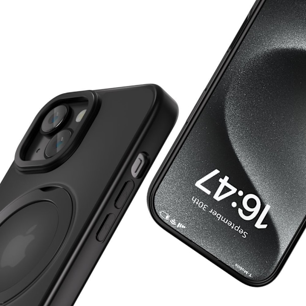 Tech-Protect iPhone 17e / 16e Skal MagSafe MagRing Matt Svart