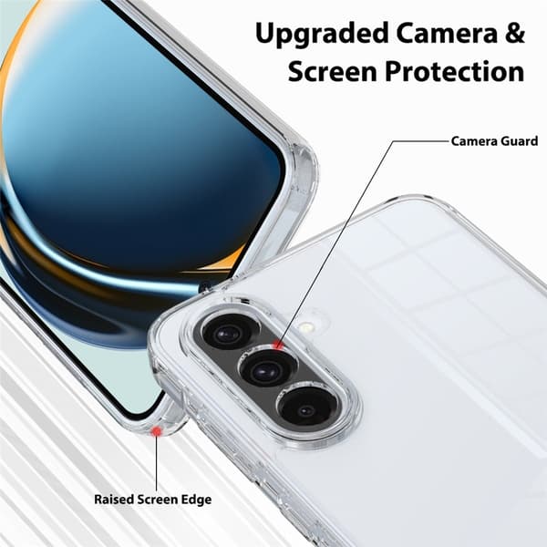 Samsung Galaxy A18 / A17 Skal Shockproof TPU / Akryl Transparent