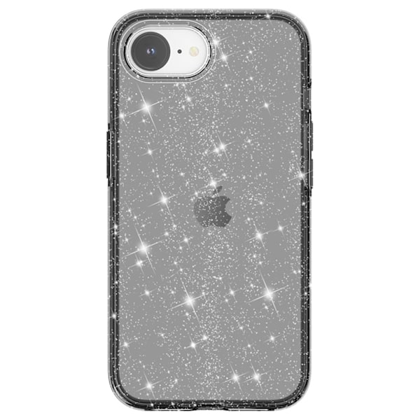 iPhone 16e Skal Glitter Shockproof Svart