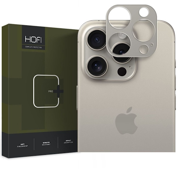 HOFI iPhone 15 Pro Max/15 Pro Linsskydd AluCam Pro+ Titanium