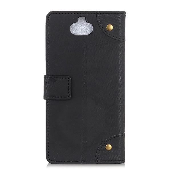 Sony Xperia 10 Plus - Retro Plånboksfodral - Svart Black Svart