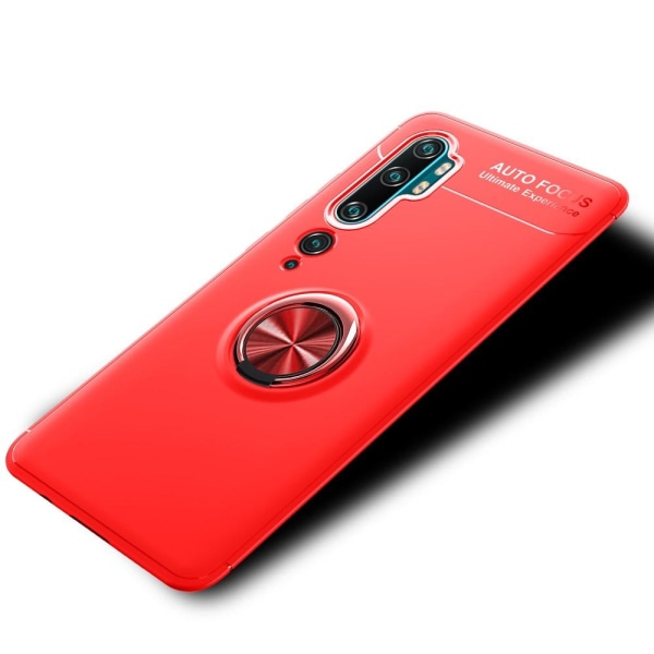 Xiaomi Mi Note 10/10 Pro - Ring Skal - Röd Red Röd