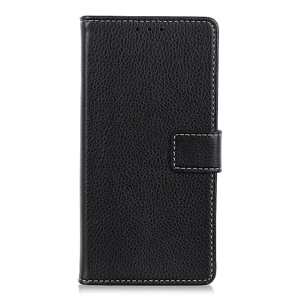 Xiaomi Mi Note 10 Lite - Litchi Plånboksfodral - Svart Black Svart