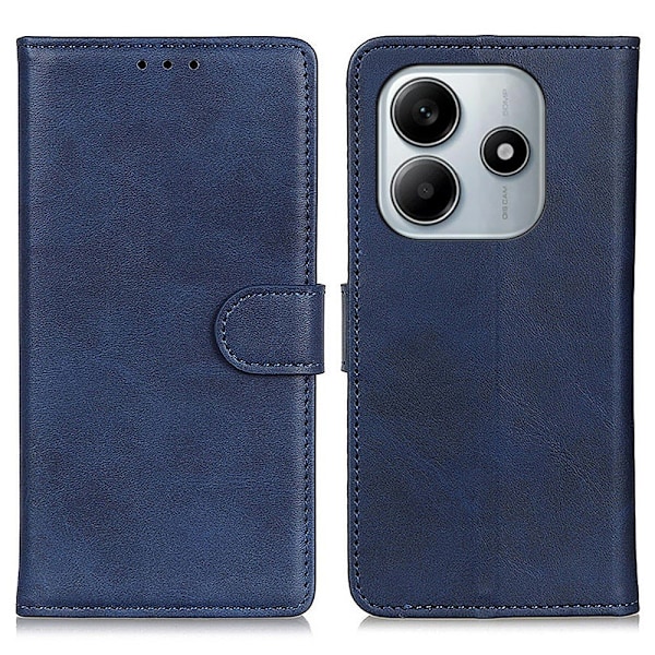 Xiaomi Redmi Note 14 4G Fodral Läder Blå