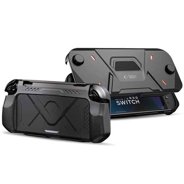 Tech-Protect Nintendo Switch 2 Fodral Carbonox Svart