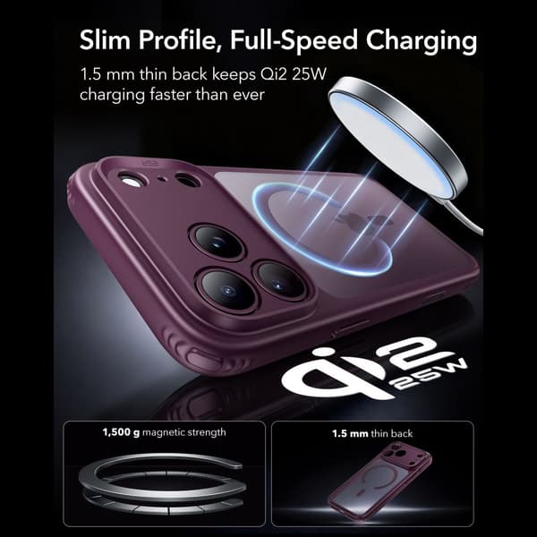 ESR iPhone 18 Pro Max / 17 Pro Max Skal MagSafe Frostad Hybrid