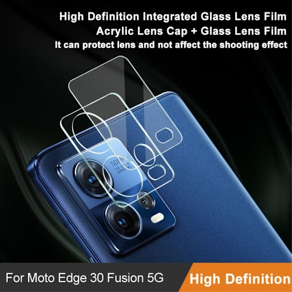 IMAK Motorola Edge 30 Fusion 5G Linsskydd Härdat Glas