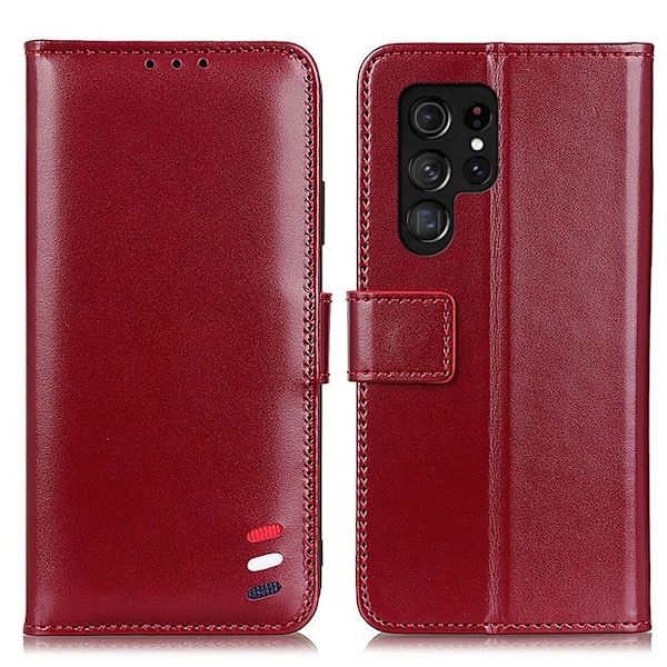 Samsung Galaxy S22 Ultra Fodral Tri-Color Röd
