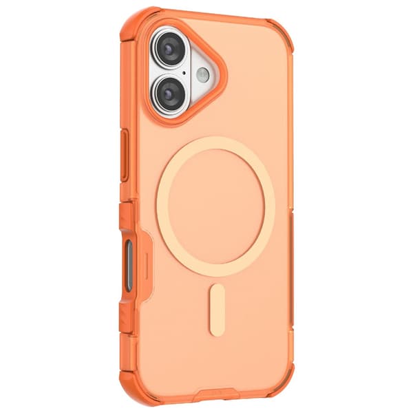 iPhone 17 Skal MagSafe Shockproof Hybrid Orange