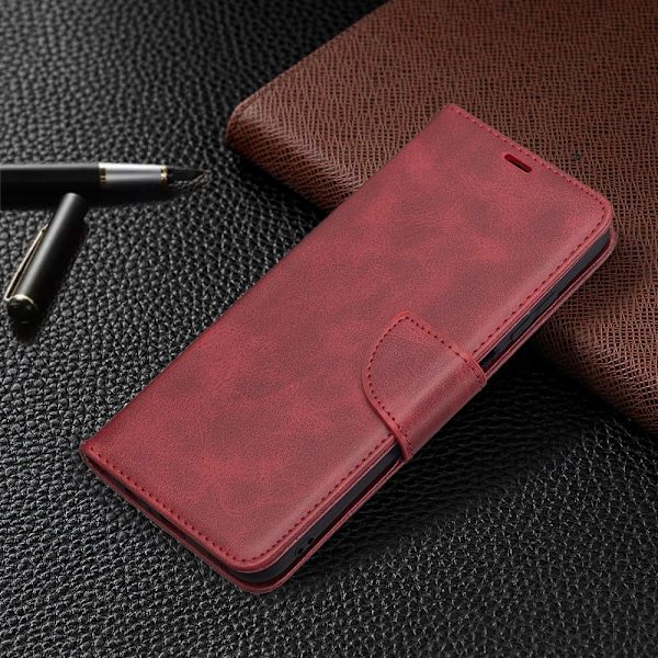 Samsung Galaxy A03s Fodral Läder Solid Shark Röd