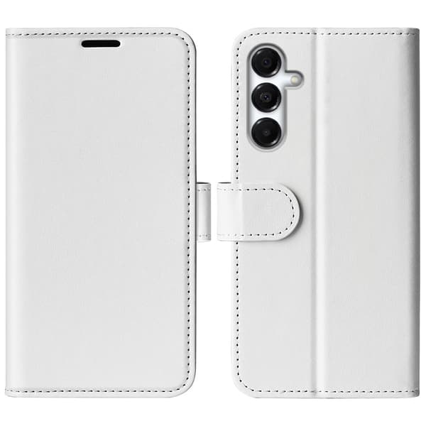Samsung Galaxy A18 / A17 Fodral Crazy Horse Läder Vit