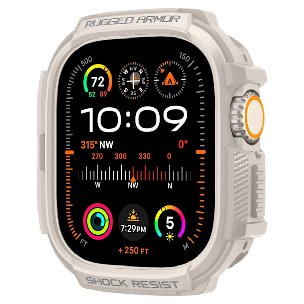 Spigen Apple Watch Ultra 49 mm Skal Rugged Armor Dune Beige