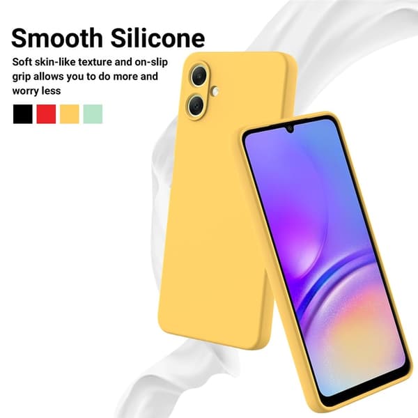Samsung Galaxy A07 Skal Liquid Silikon Gul