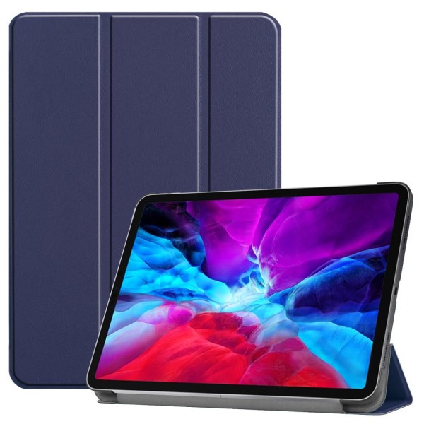 iPad Pro 12.9 (2018/2020) - Tri-Fold Stödjer Apple Pen Laddning DarkBlue Mörk Blå