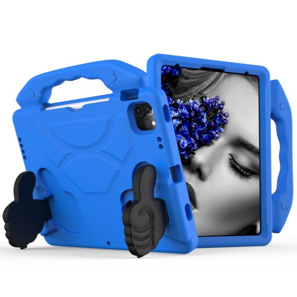 iPad Air 2020/2022/2024 / Pro 11 EVA Shockproof Kickstand Skal B Blue Blå