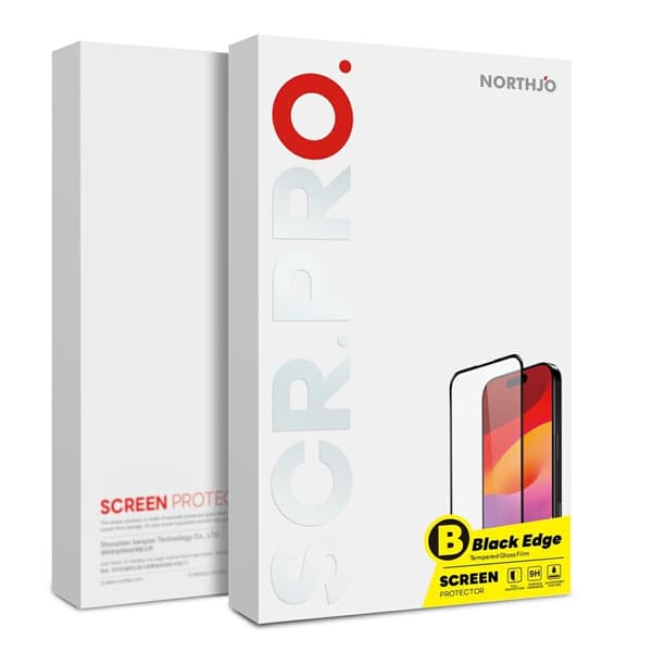 NORTHJO iPhone 17 2-PACK Skärmskydd Heltäckande Härdat Glas