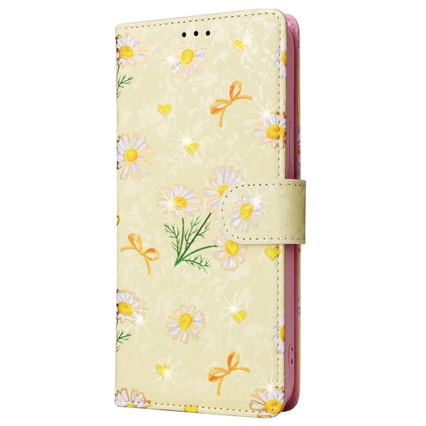 iPhone 16 Pro Max Fodral RFID Läder Yellow Daisy