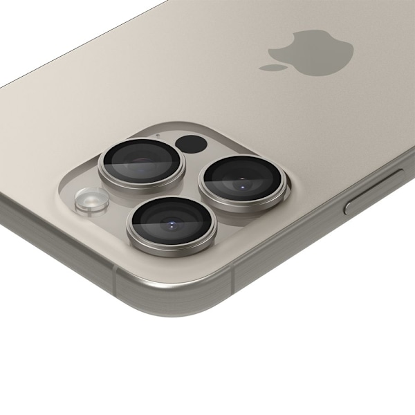 Spigen iPhone 16/15/14 Pro/Pro Max 2-PACK Linsskydd GLAS.tR "Ez Fit"