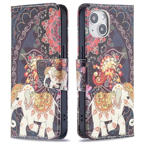 iPhone 15 Fodral Med Tryck Mandala Elefant