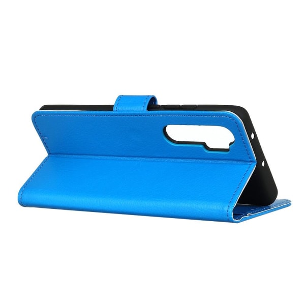 Xiaomi Mi Note 10 Lite - Litchi Plånboksfodral - Blå Blue Blå